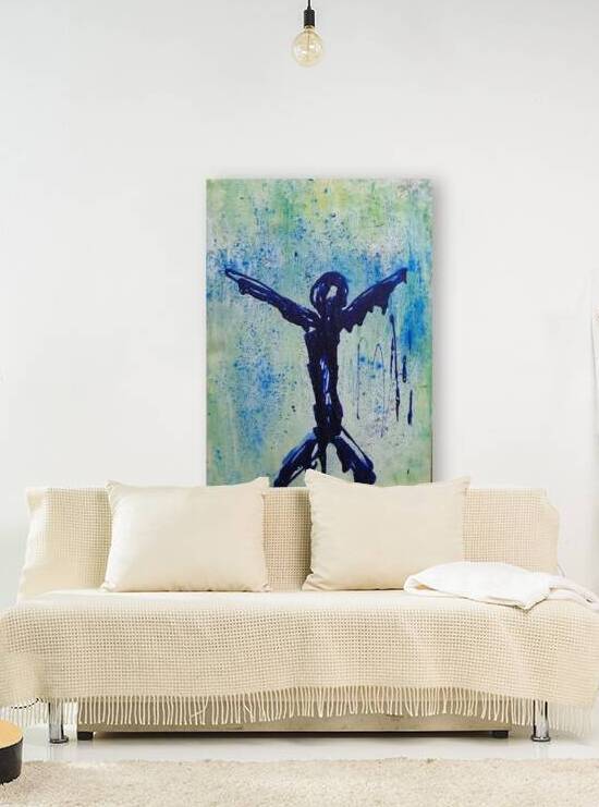 blue figure by Luciano