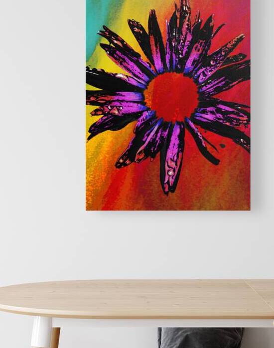 Abstract Purple Daisy by Catriona Roberts Nature Photography and Designs