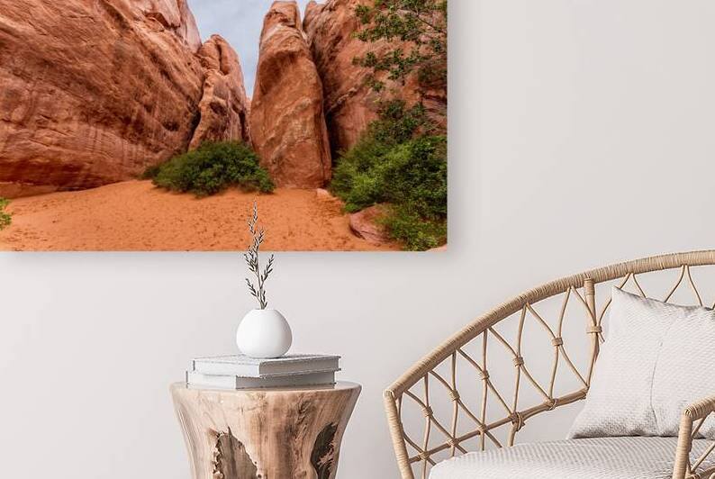 Inside Sand Dune Arch Mountain by Jennifer White