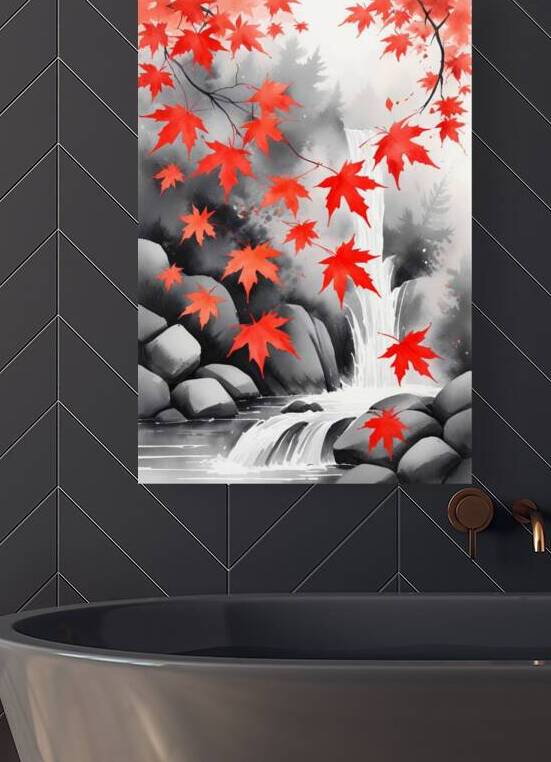 Watercolor drawing of falling red leaves in autum 1723450353.3304 by Fieraru Elena