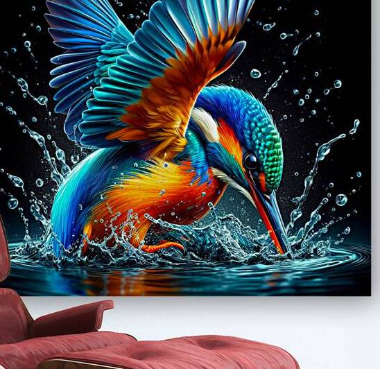 KIngfisher Splash Water by One Simple Gallery