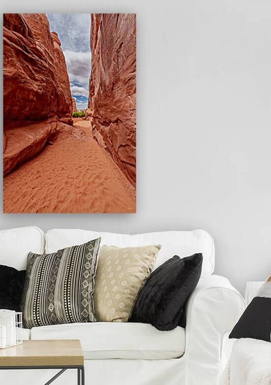 Sand Dune Rock Wall Pathway Vertical by Jennifer White