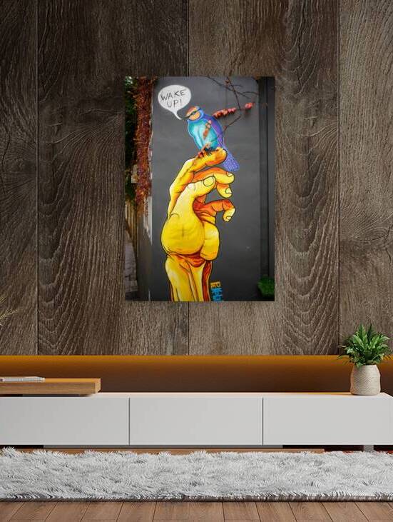 Caceres Street Art [Wake Up ] by Malcolm Cutchin Photography