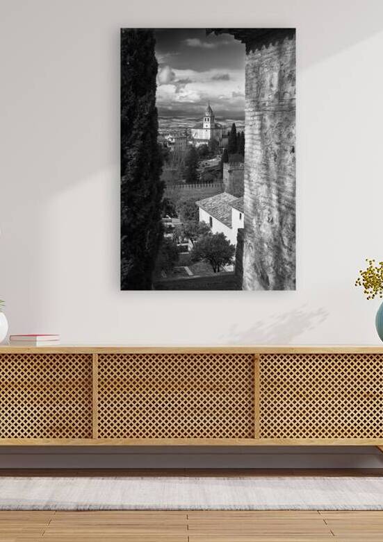 Alhambra View [mono] by Malcolm Cutchin Photography