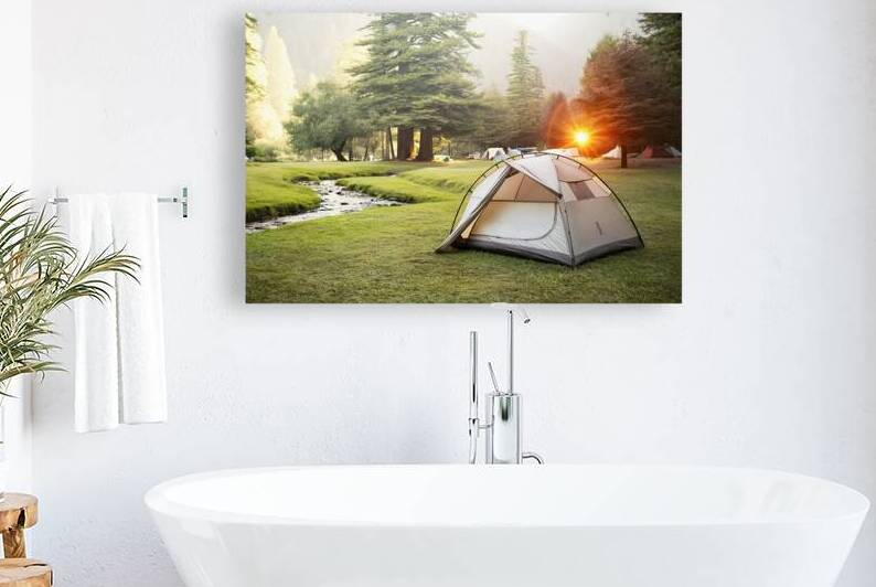 Camping tent in campground 4 by Violeta Popescu