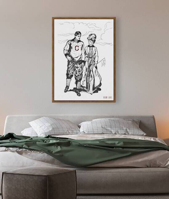 early 1900s texas am football player art by Row One Brand