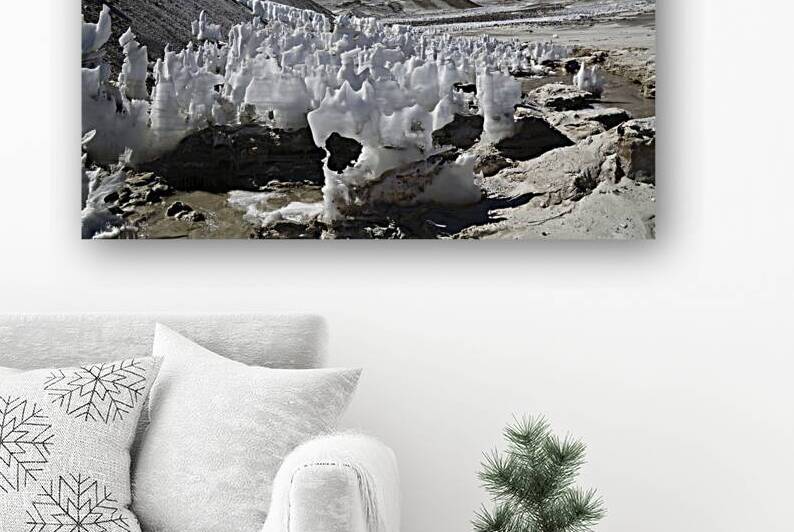 Ojos del Salado volcano and ice formations Chile by Magical Andes Photography