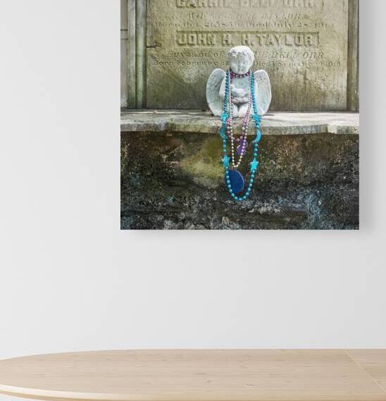 Festive Gravesite Angel by Malcolm Cutchin Photography