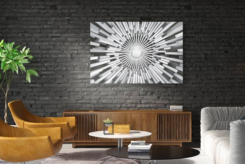 abstract white background 3 by Lucian Dragan