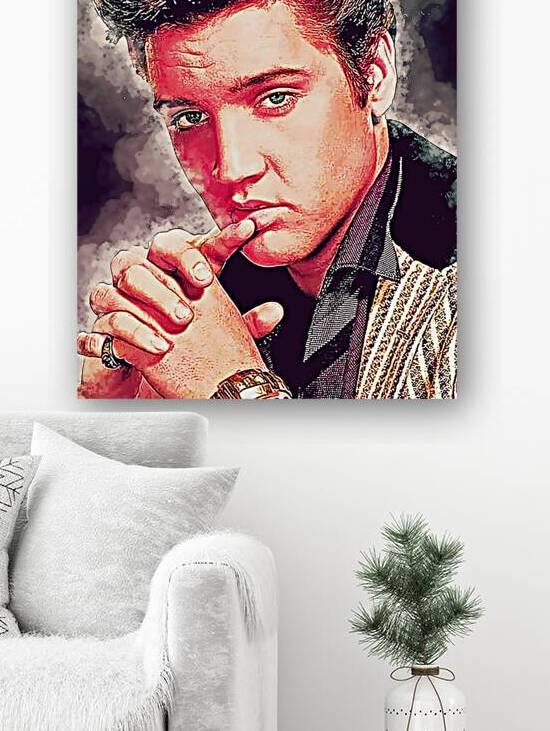 Elvis Presley Smoke by neonartroom