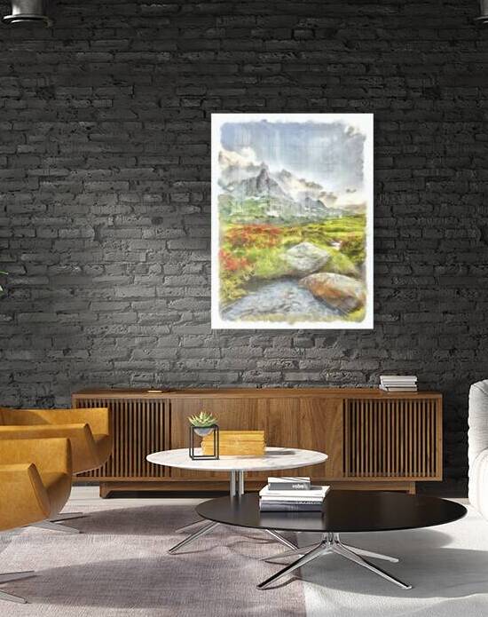 Afternoon Light in the Alps DAP Watercolor upscal by Images By Jon Evan