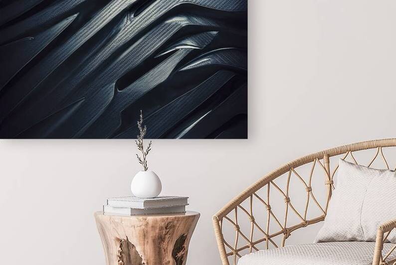 Abstract background dark with carbon fiber textur by Iremia Tudor