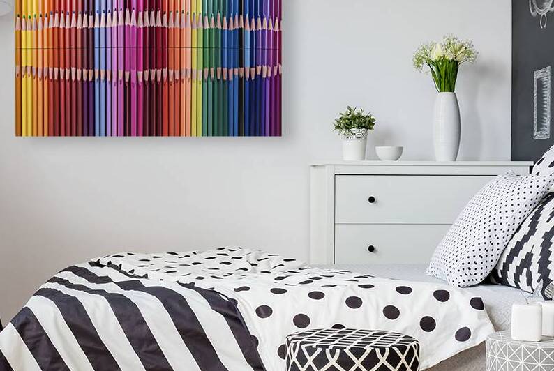 A stunning eye catching arrangement of colored pe by Aurel Dobre