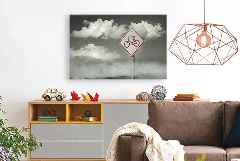 A striking and functional sign circular in shape by Aurel Dobre