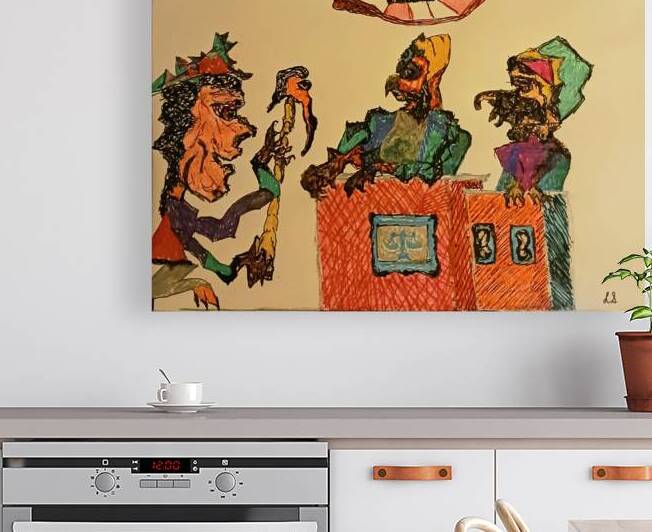 20240818 214648 Cross examination with physical evidence by Lawrence Silver Art