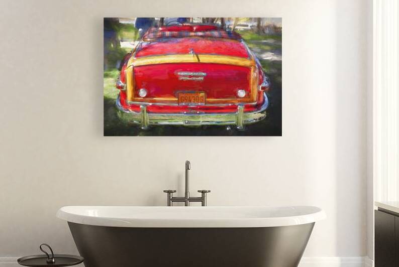 1949 Red Chrysler Town and Country Woody Convertible X100. 5 by Rich Franco