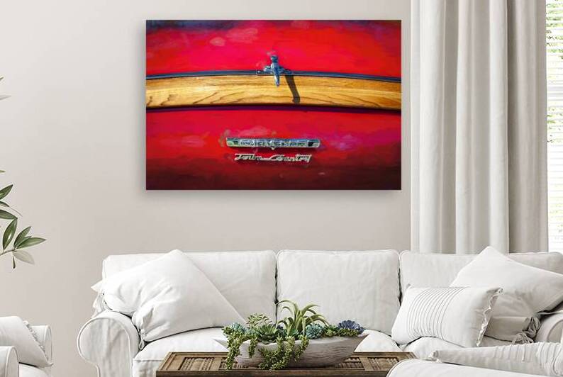 1949 Red Chrysler Town and Country Woody Convertible X100. 18 by Rich Franco