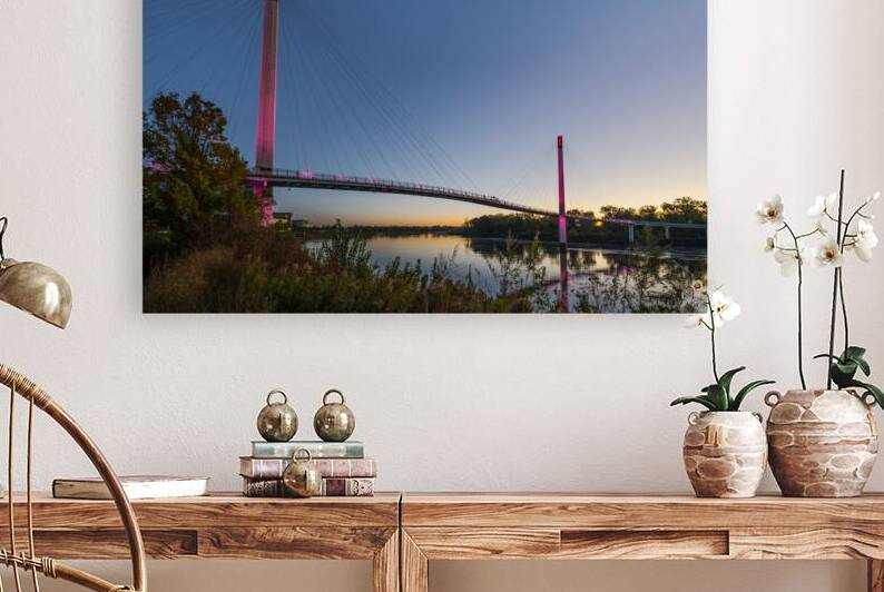 Bob Kerrey Bridge Pink In The Morning by Jennifer White