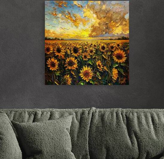 Sunflowers at Sunset by Veronica Stegall