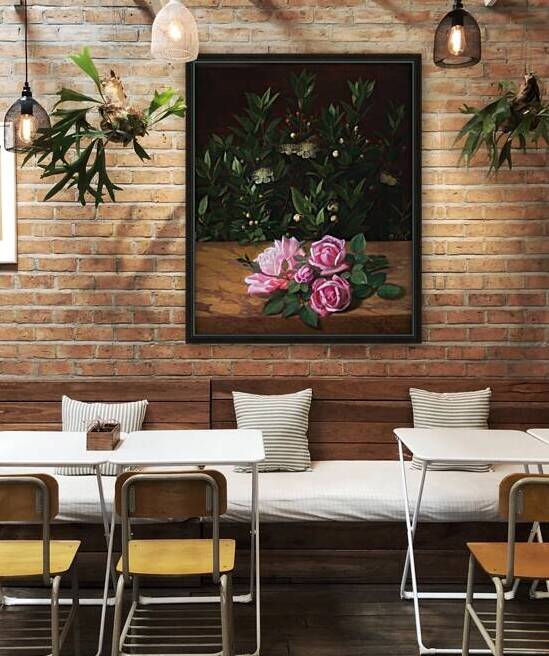 1876 Roses And Myrtles  by Row One Brand