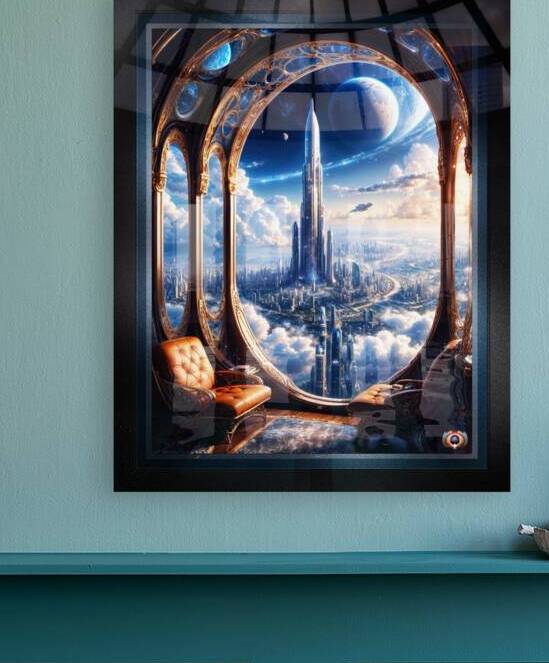 Trektus Metropolis Futuristic Sci-Fi Cityscape Extraordinary AI Concept Art by Xzendor7 by xzendor7