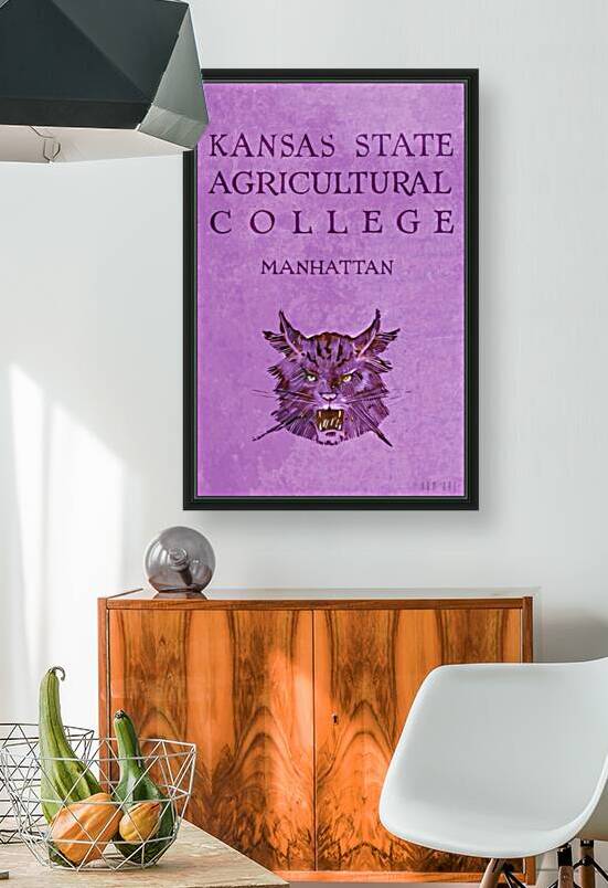 early 1900s kansas state agricultural college art by Row One Brand