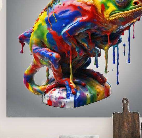 Colorful Chameleon 29 by Esmonbijouart