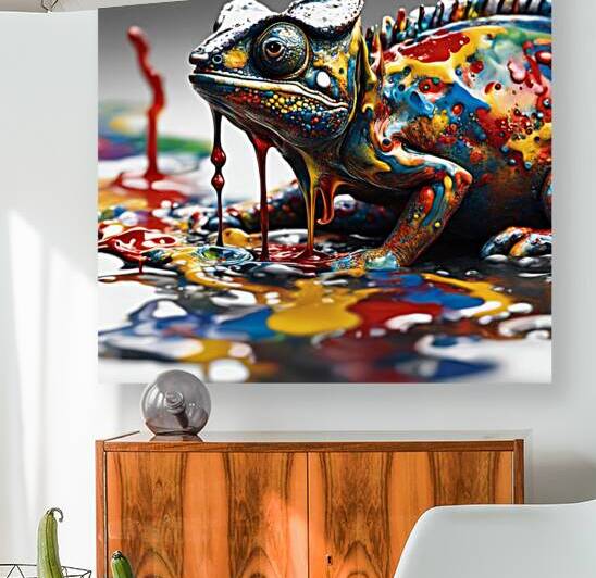 Colorful Chameleon 35 by Esmonbijouart