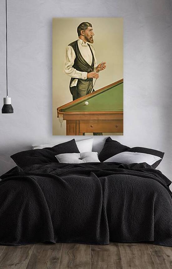 late 1800s billiards art by Row One Brand