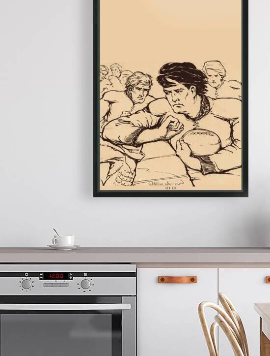 1907 catherine wiley football art by Row One Brand