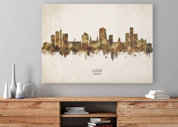 Leeds England Cityscape Vintage by Towseef Dar