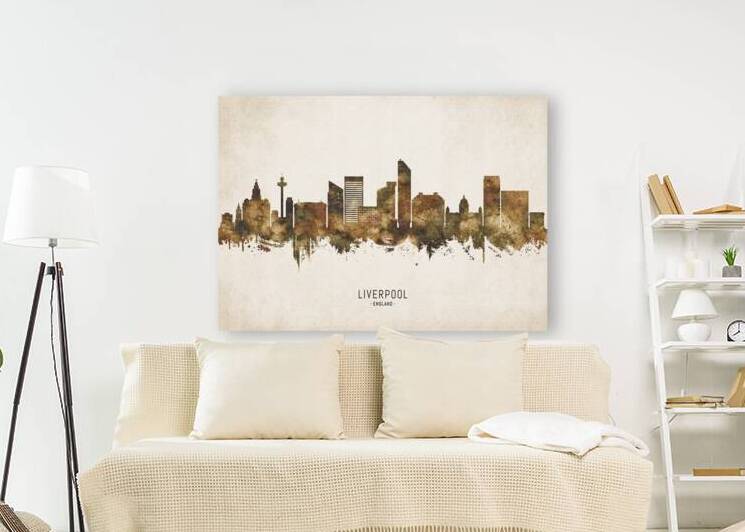 Liverpool England Cityscape Vintage by Towseef Dar