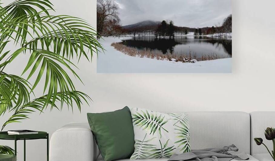 Blue Ridge Parkway Peaks of Otter Abbott Lake in Winter by Norma Brandsberg Photography