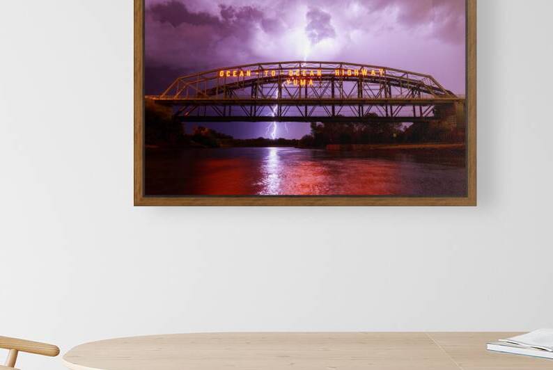 Lightning Strikes Over the Ocean-to-Ocean Bridge: Yuma AZ by Shallowshark