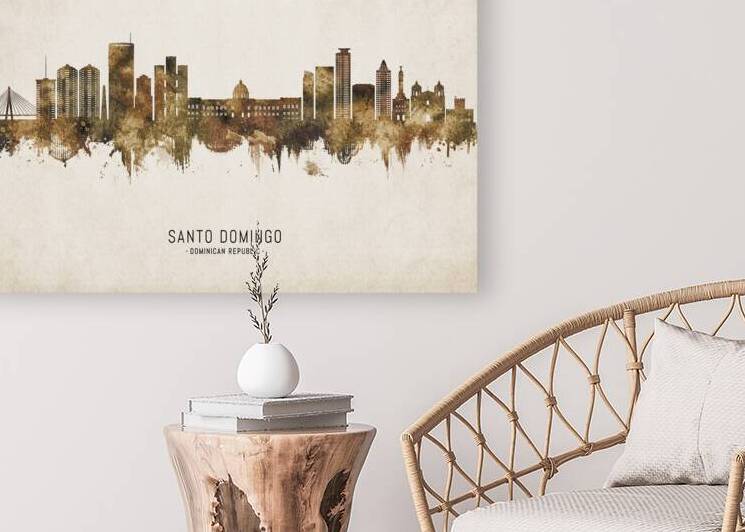 Santo Domingo Dominican Republic Cityscape Vintage by Towseef Dar