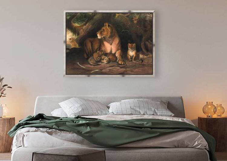 Circa 1861 Art Reproduction: The Lion by Row One Brand
