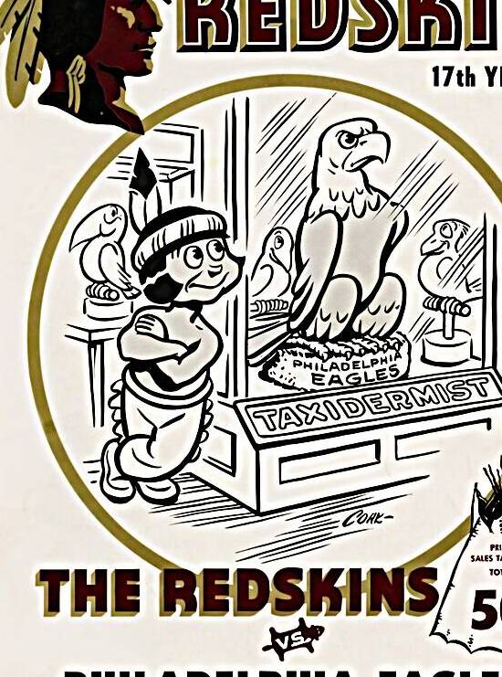 1953 Washington Redskins Eagles Cover Art by Row One Brand