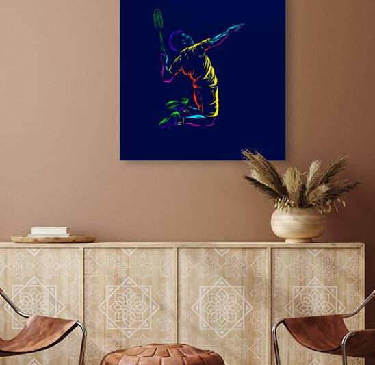 Badminton smash shot by Point Art