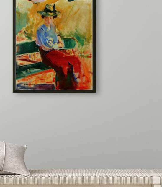 Figure on Bench c. 1908  by Row One Brand