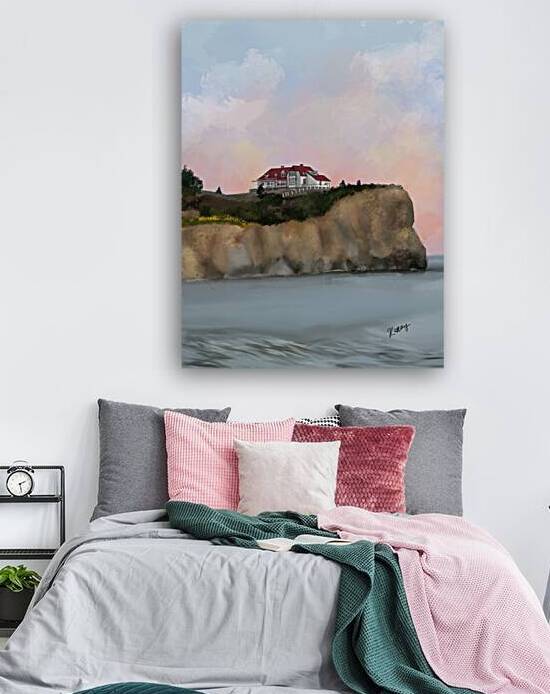 La maison au toit rouge de Perce by KaRay Illustrations