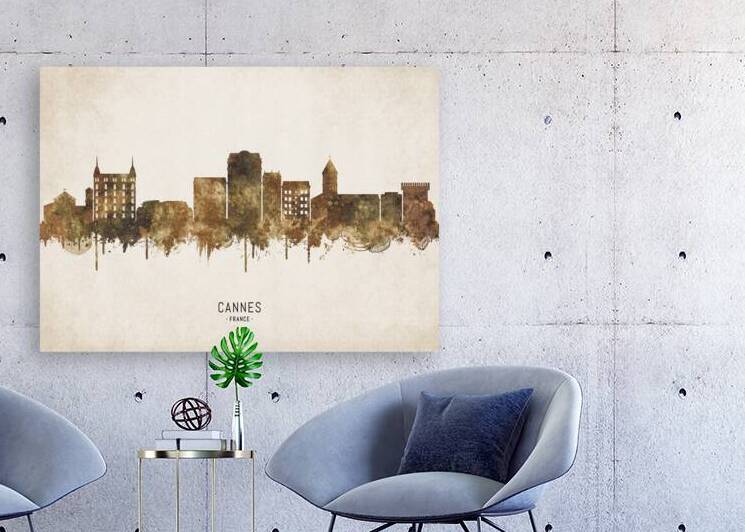 Cannes France Cityscape Vintage by Towseef Dar