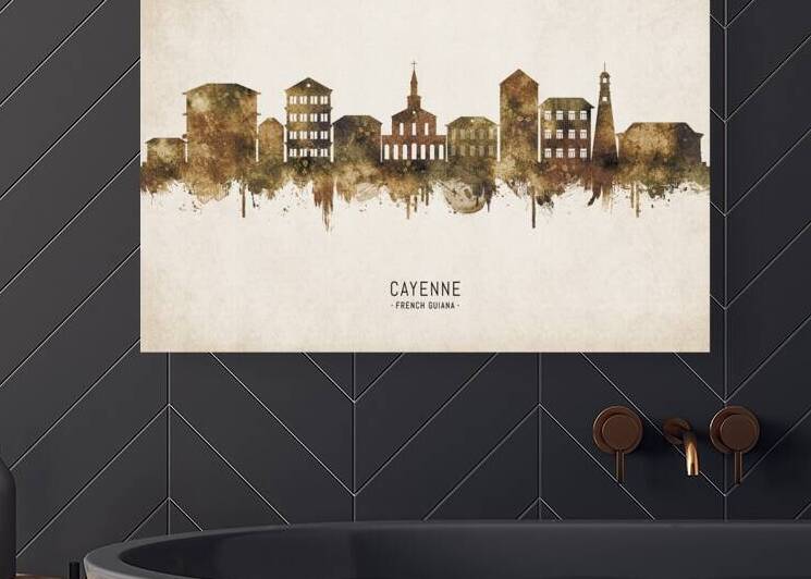 Cayenne French Guiana Cityscape Vintage by Towseef Dar