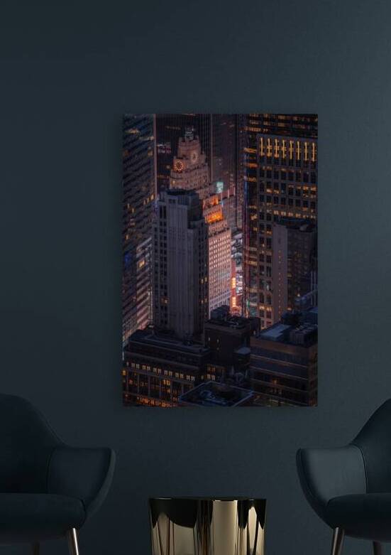 Timeless New York | Aerial View of Times Square from Empire State Building by Dutch Photographer