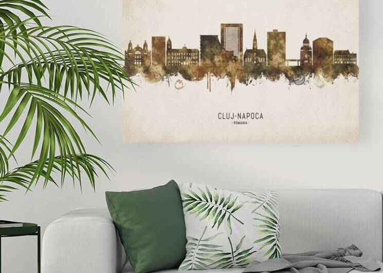 Cluj-Napoca Romania Cityscape Vintage by Towseef Dar