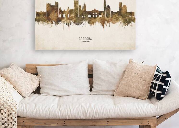 Cordoba Argentina Cityscape Vintage by Towseef Dar