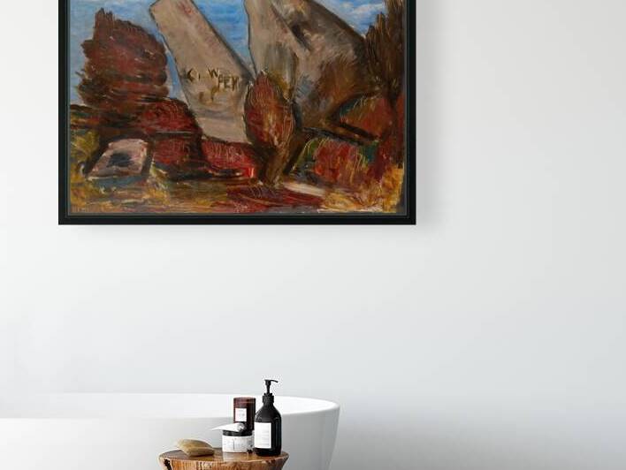 1934 Cape Cod Art: Whale’s Jaw Dogtown Common  by Row One Brand