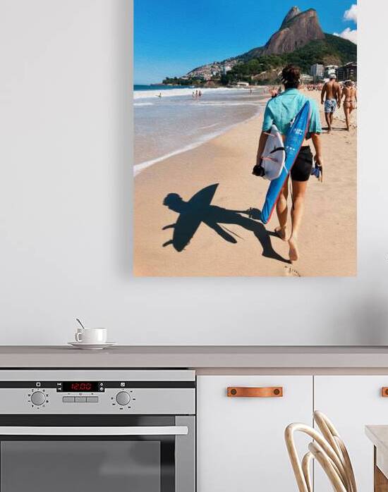 people on brasilian beach by Chaaya Moghrabi