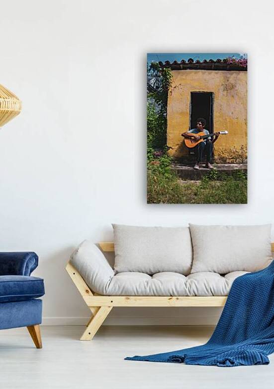 brazilian kid on a guitar by Chaaya Moghrabi