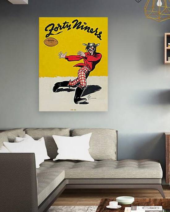 1946 San Francisco Forty Niners Catch Art by Row One Brand