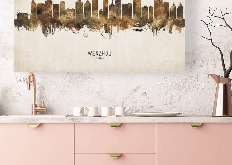 Wenzhou China Cityscape Vintage by Towseef Dar